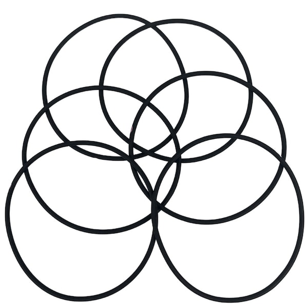 Bedford Precision O-Rings, Solvent Resistant 6-Pack - Replacement for Graco 248136